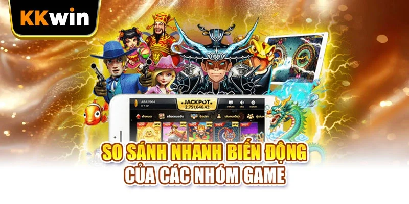 So sánh nhanh biến động của các nhóm game